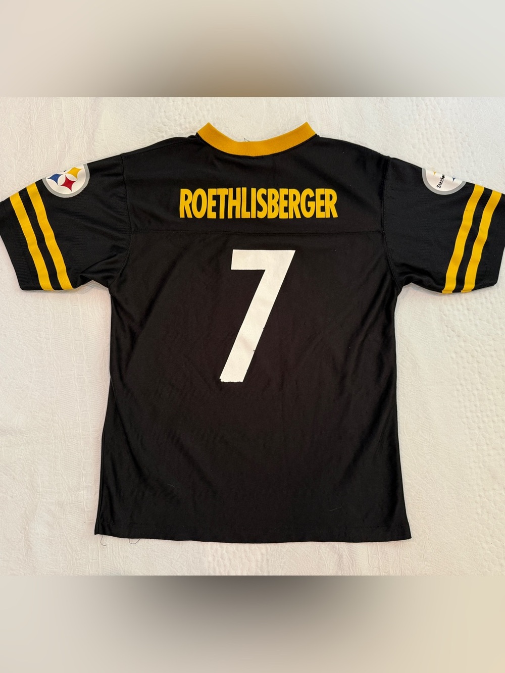 NFL Team Ben Roethlisberger Pittsburgh Steelers #7 Jersey Youth L 14-16 Large